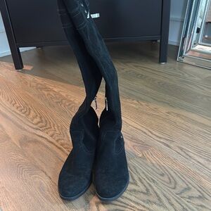 Isaac Mizrahi Black Over the Knee Boots